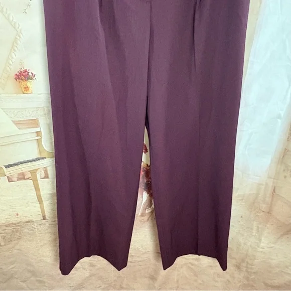 NEW Talbots TALBOTS WESTON PANTS in Deep Burgundy - Picture 4 of 9